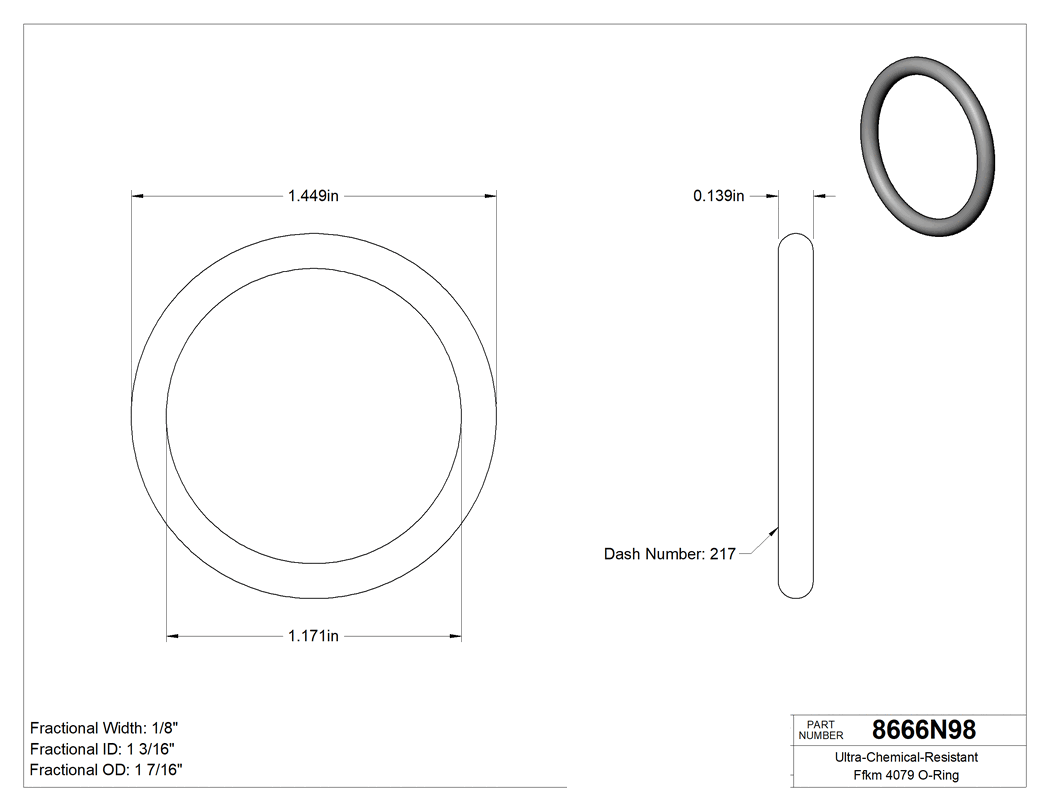 Technical drawing - 8666N98